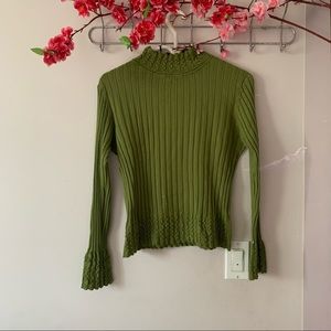 Vintage green turtle neck